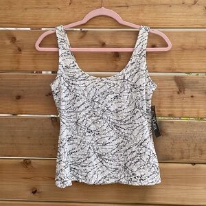 90s Textured Metallic Splatter Tank Top